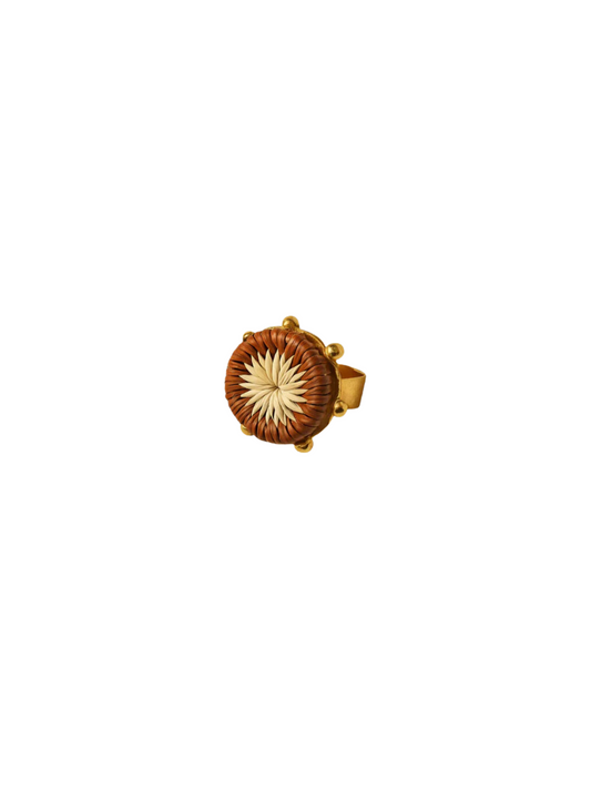 cuff with 24k gold and werregue palm