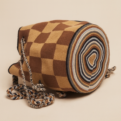 Handmade Medium Wayuu Owl Brown