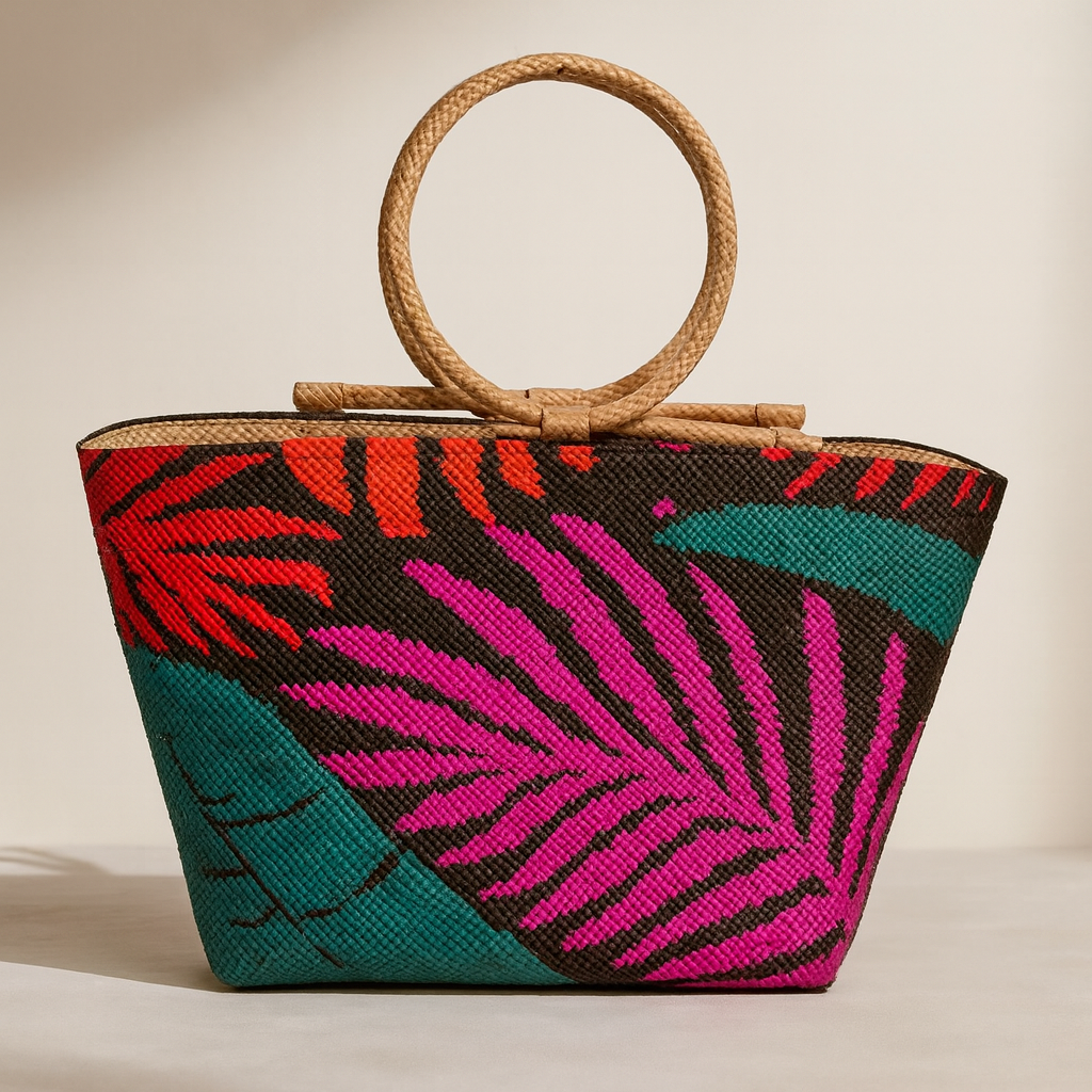 Big Shopper Beach Palm Leaves Bag