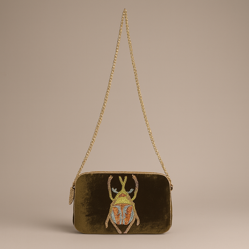 Beetle Velvet Bag