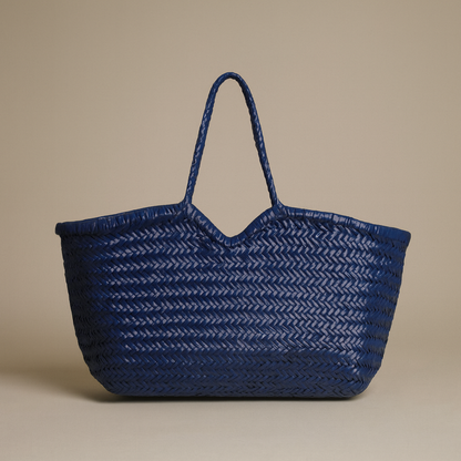 Woven Leather Tote