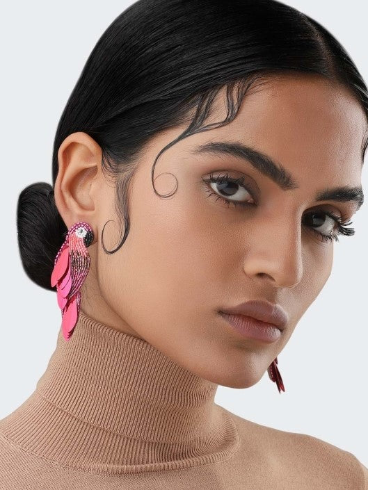 Ara Earrings Fuchsia