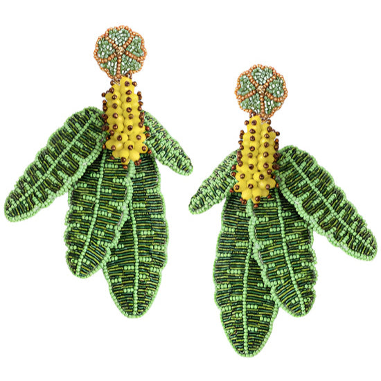 Banana Leaf Earrings