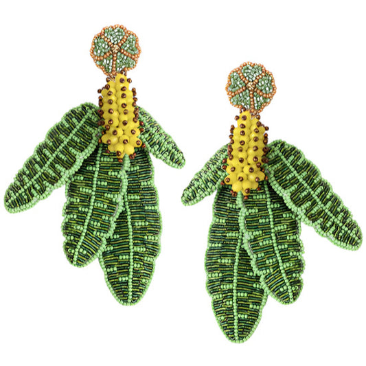Banana Leaf Earrings