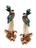 Load image into Gallery viewer, Bird Of Paradise Earrings Bronze

