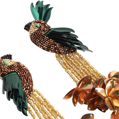 Bird Of Paradise Earrings Bronze