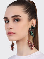 Load image into Gallery viewer, Bird Of Paradise Earrings Bronze
