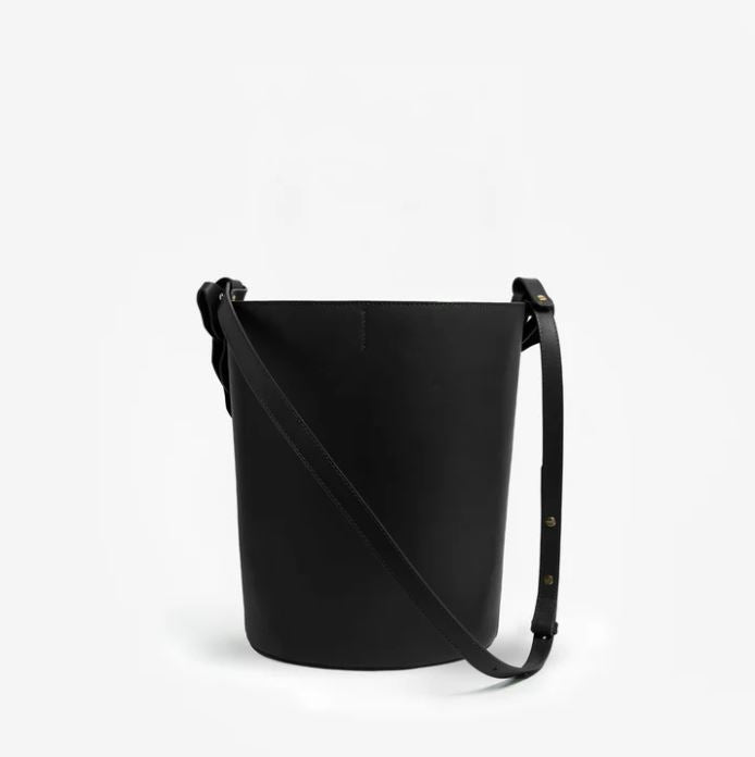 Louise Large Black Bucket Bag