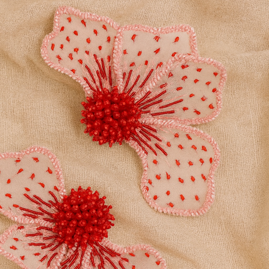 Peonie Earrings Pink