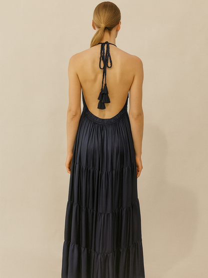 Silk Lily Maxi Dress