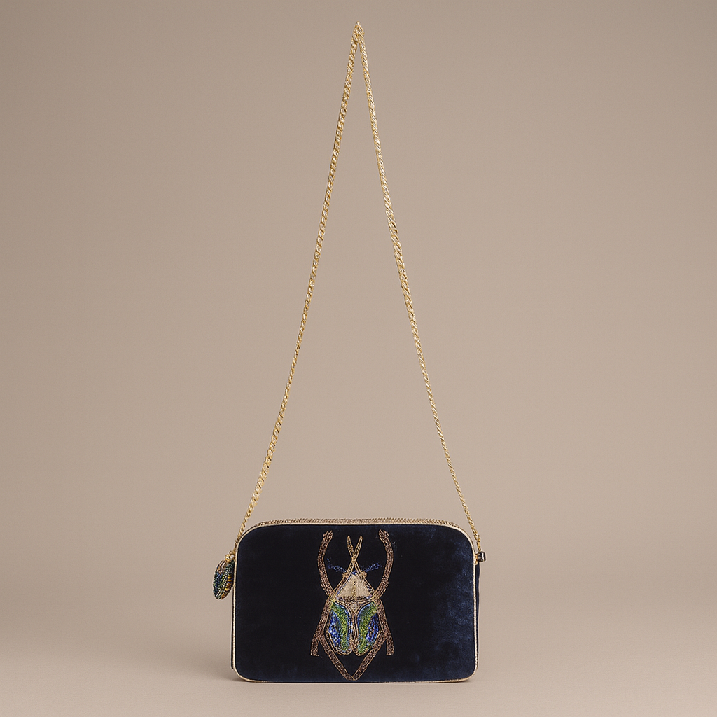 Beetle Velvet Bag