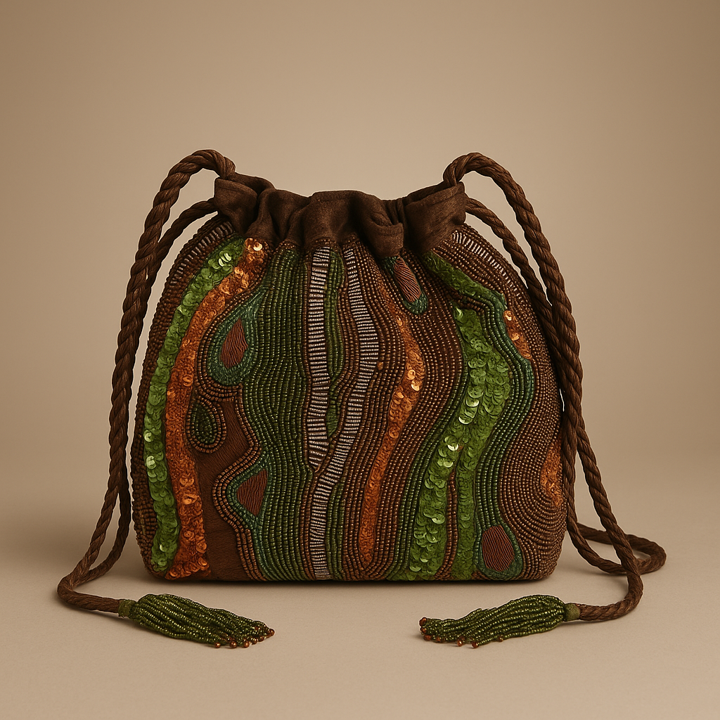 Tree Bark Bucket Bag