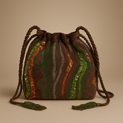 Tree Bark Bucket Bag
