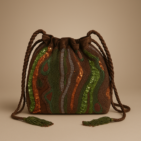 Tree Bark Bucket Bag