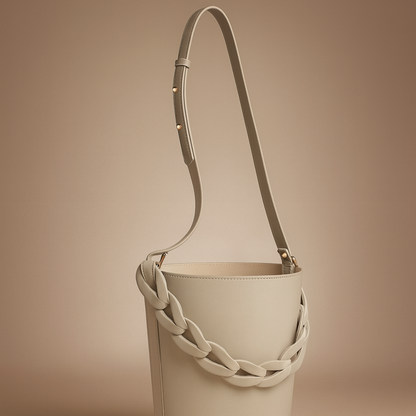 Louise Large Off White Bucket Bag