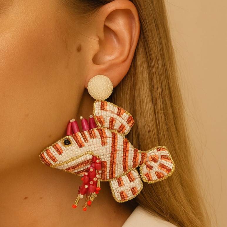Lion Fish Earrings