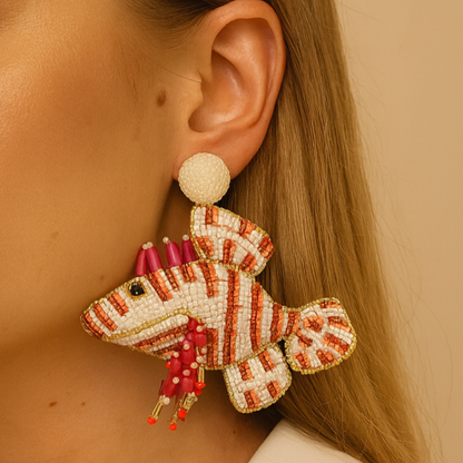 Lion Fish Earrings