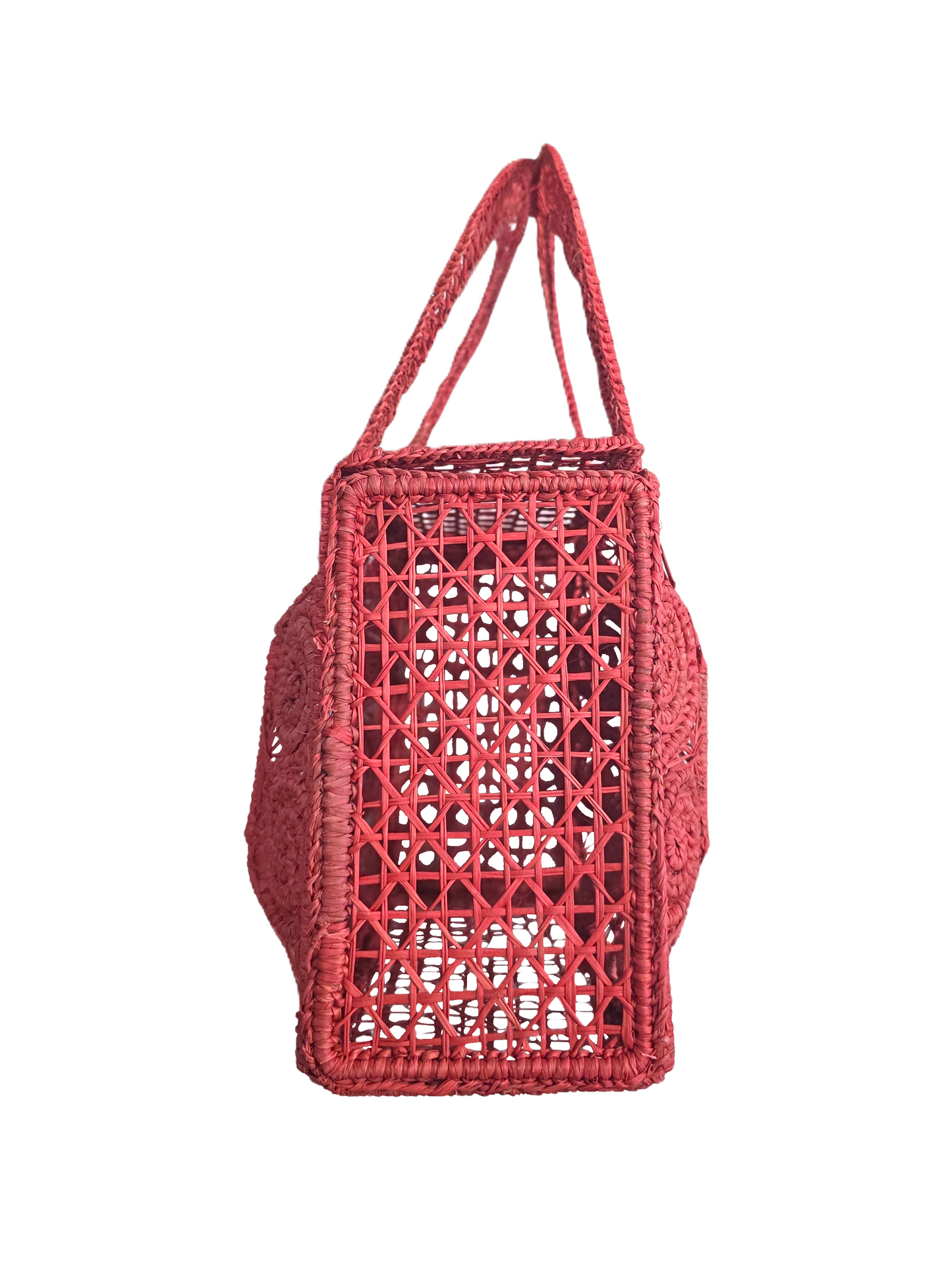 structured iraca bag 