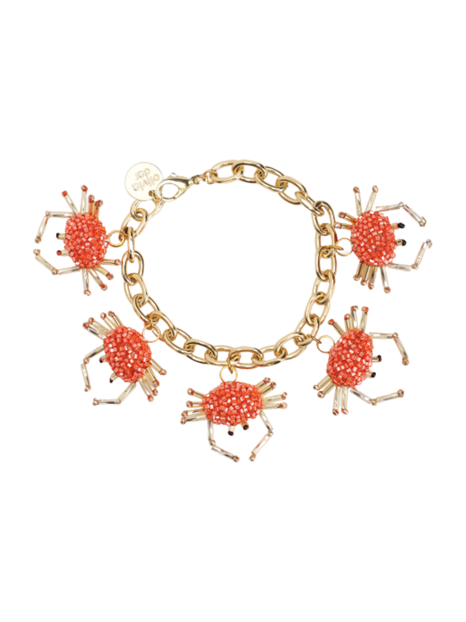 Bracelet with crab-shaped charms 