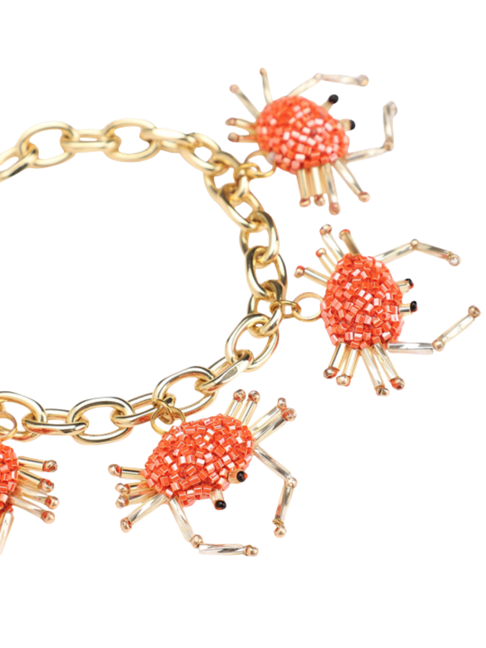 Bracelet with crab-shaped charms 