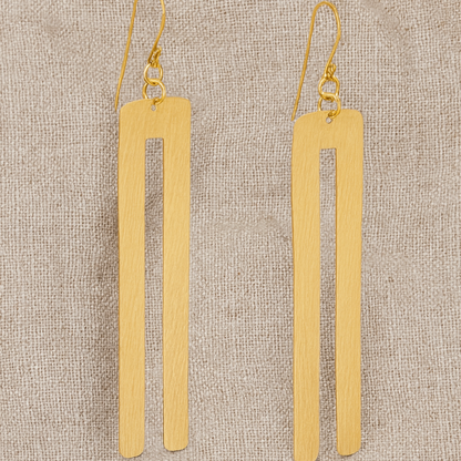 Zaafira Brass Earring
