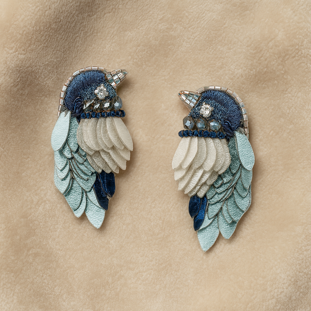 Robin Earrings Denim