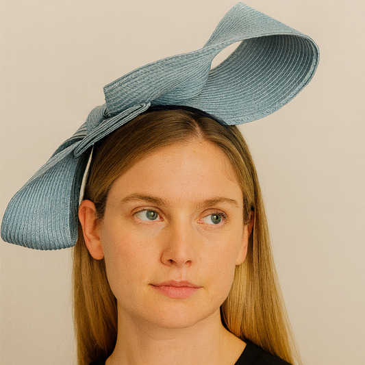 Aguamarina straw headpiece