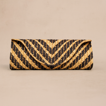 Woven Straw Clutch