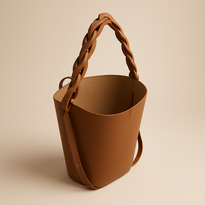 Louise Large Brown Bucket Bag