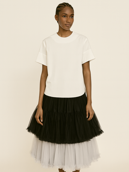 Poplin Loose Shirt with Band