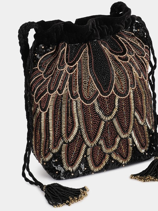 Feather Bucket Bag