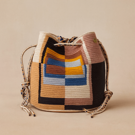 Handmade Medium Wayuu Ostrich Lavender