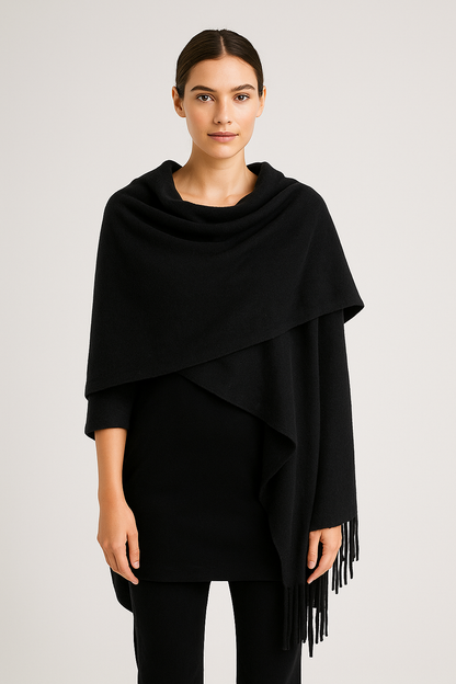 Cashmere poncho