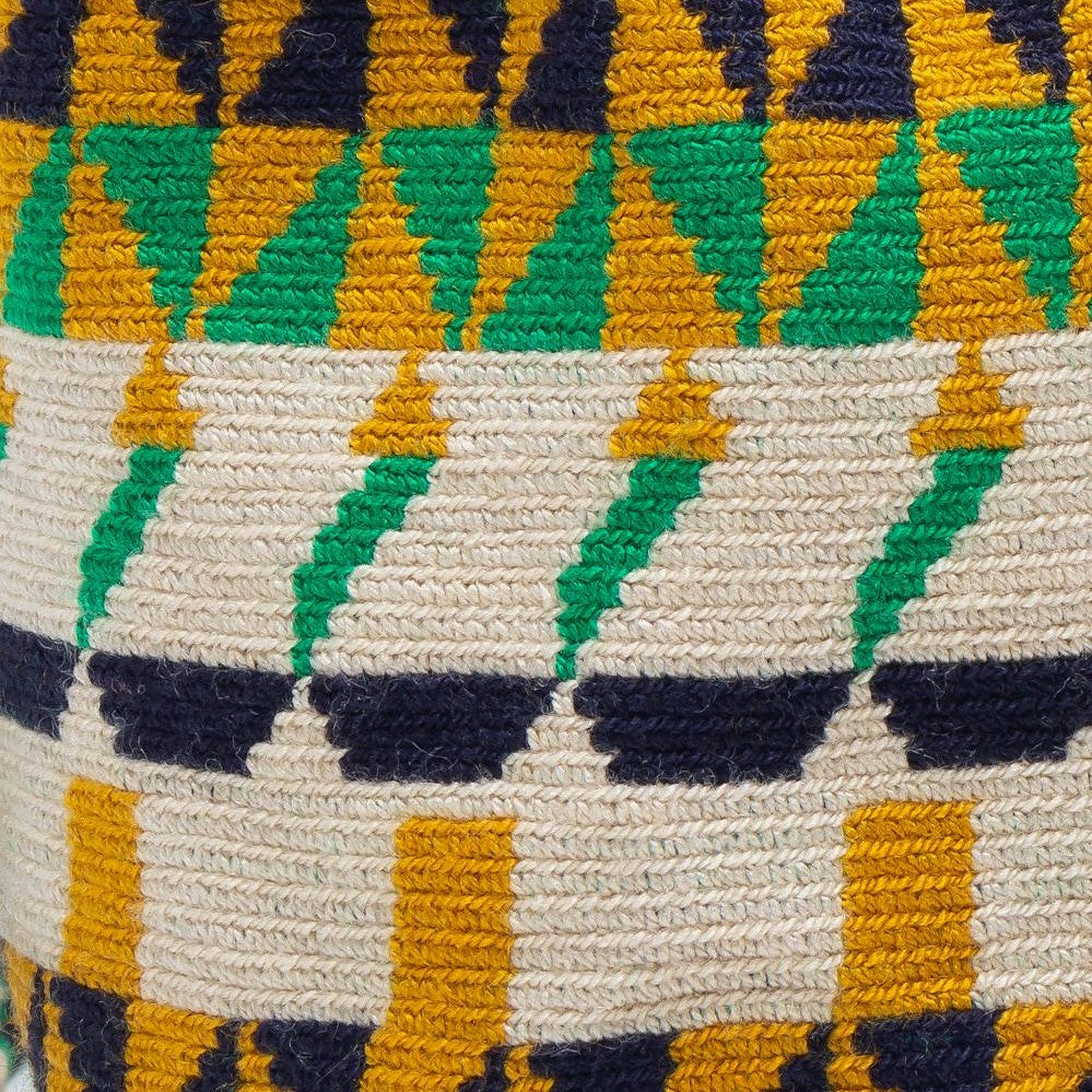 Handmade Small Crossbody Wayuu Green/Yellow