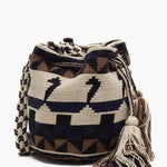 Load image into Gallery viewer, Handmade Small Crossbody Wayuu Brown &amp; Black &amp; Ivory
