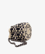 Load image into Gallery viewer, Handmade Small Wayuu Navy &amp; Off white
