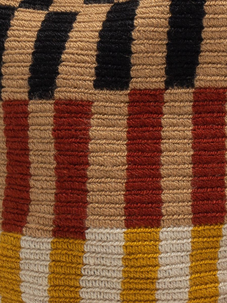 Small Crossbody Wayuu Brown, Toast