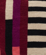 Load image into Gallery viewer, Handmade Small Crossbody Wayuu Burgundy &amp; Black &amp; Off White
