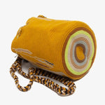 Load image into Gallery viewer, Handmade Small Crossbody Wayuu Mustard &amp; Beige
