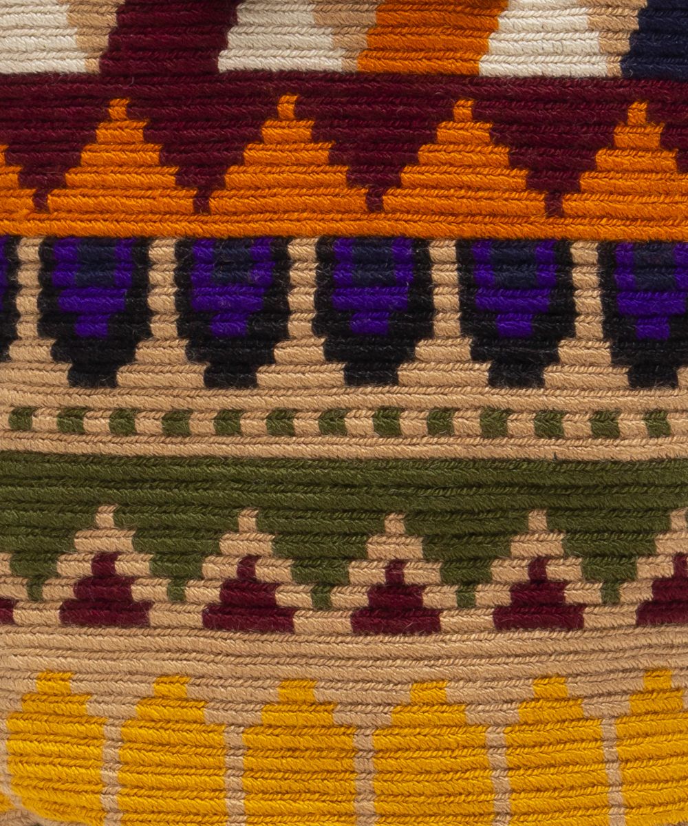 Small Crossbody Wayuu Purple, Toasted
