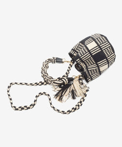 Handmade Small Crossbody Wayuu Black & White