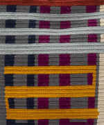 Load image into Gallery viewer, Handmade Small Crossbody Wayuu Grey &amp; Aubergine
