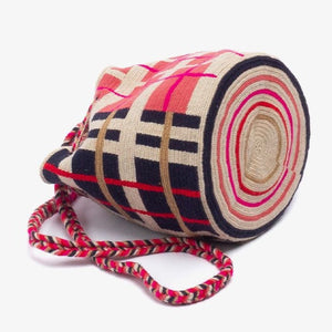 Handmade Small Crossbody Wayuu Falcon Pink