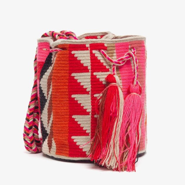 Small Crossbody Wayuu Brown, Toast
