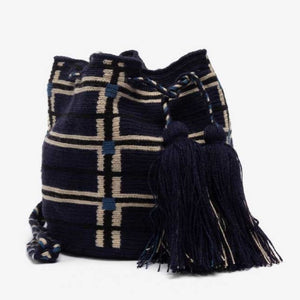 Handmade Small Crossbody Wayuu Pheasant Navy
