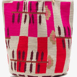Load image into Gallery viewer, Handmade Wayuu Tote Bag Pink &amp; Red
