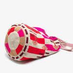 Load image into Gallery viewer, Handmade Wayuu Tote Bag Pink &amp; Red
