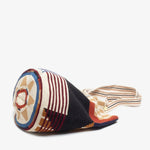 Load image into Gallery viewer, Handmade Wayuu Tote Bag Brown Blue &amp; Black

