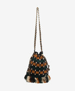 Load image into Gallery viewer, Wayuu Zoe Bag Green/Camel/Black
