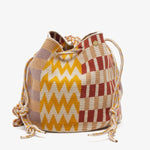 Load image into Gallery viewer, Handmade Medium Wayuu Mustard &amp; Brown
